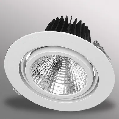 Produktbild von 40W LED Einbaustrahler EXLITE-R 5000K Weiß schwenkbar Ø 175mm