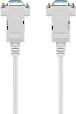 Produktbild von Nullmodemkabel seriell 9-Pin > 9-Pin (grau, 2 Meter)