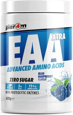 Produktbild von Per4m EAA Xtra (420g) Blue Raspberry - Aminosäuren - EAA