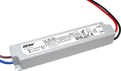 Image de Transformateur LED 12W 0,5A 24V Alimentation IP67 Transformateur étanche pour ampoules LED Éclairage