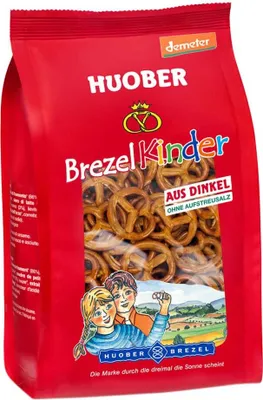 Produktbild von HuoberBrezel dětský špaldový křupavý preclík 125g