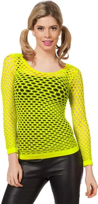 Produktbild von Party Netzshirt neon-gelb