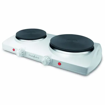 Obrázok produktu pre Elektrická varná doska Nedis - Kpchzone: 2 - 2300 W - Ochrana proti prehriatiu - Biela