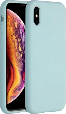 Produktbild von Accezz Liquid Silikoncase iPhone X / Xs - Sky Blue