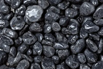 Produktbild von Kies Nero Ebano 60 - 100 mm schwarz 25 kg