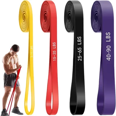 Immagine prodotto di Bande di resistenza, set di bande di resistenza unisex, 4 pezzi