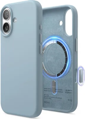 Produktbild von ELAGO Handyhülle für iPhone 17, Silikon Soft Case Magsafe, Sky Blue