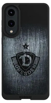 Produktbild von NIVOCASE Handyhülle für Samsung Galaxy S25 Edge Hülle NIVOpure Case Schwarz Offizielles Lizenzprodukt SG Dynamo Dresden Vintage
