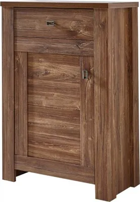 Produktbild von BRÜSSEL Schuhschrank Garderobenschrank Schuhregal Garderobe Akazie dunkel