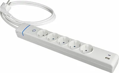 Immagine prodotto di Ciabatta elettrica con 5 prese e interruttore Solera 51ilac USB 250 V 16 A (1,5 m)