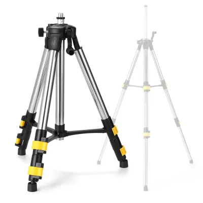 Produktbild von 1,2M stativový stojan pro 3D 4D laserovou vodováhu s křížovou linií, tři výšková nastavení, vyrobeno z nerezové oceli