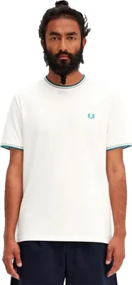 Produktbild von Fred Perry Twin Tipped Kurzarm-t-shirt Weiß 2XL Herren Weiß 2XL