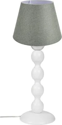 Immagine prodotto di Lampada da tavolo base bianca e paralume colore verde LAGUNAH372638