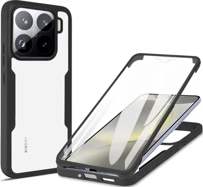 Produktbild von Schutzhülle für Xiaomi 15, Eingebautem Displayschutz 360 Grad Komplettschutz Handyhülle Schwarz