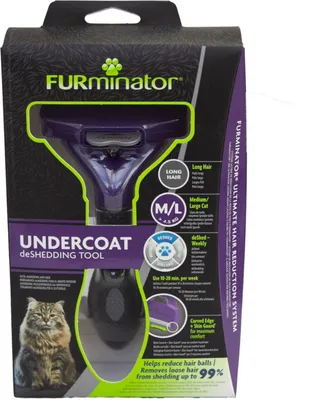 Produktbild von FURminator für langhaarige große Katzen, deShedding Pflege Werkzeug