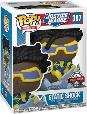 Zdjęcie produktu dla Funko POP! Justice League Static Shock 387 Edycja limitowana