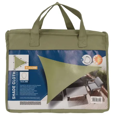 Image de ProGarden Voile d'ombrage 3x3x3 m Vert Triangulaire