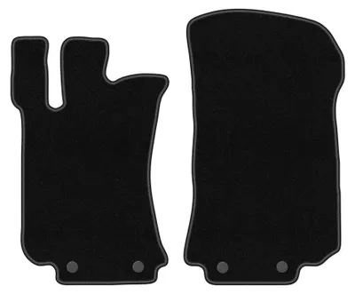 Productafbeelding van Velours voormatten voor Mercedes R251 / V251 2005-2013 – 2-delig, zwart, op maat – Wielganizator BASIC