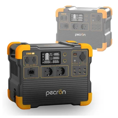 Zdjęcie produktu dla PECRON E1500LFP Przenośna stacja zasilania 1536Wh/2200W, LiFePO4, szybkie ładowanie 1,8h
