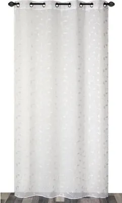 Image de Voilage Brodé Blanc Transparence élégante Et Motif Brodé - Carpentier & Preux