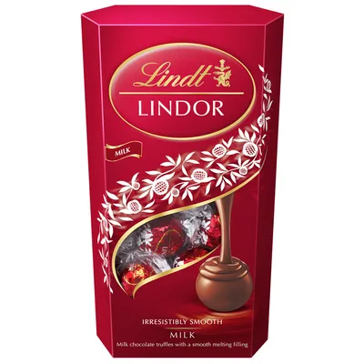 Obrázek produktu pro LINDOR pralinky Mléčná čokoláda - krabička, 600g
