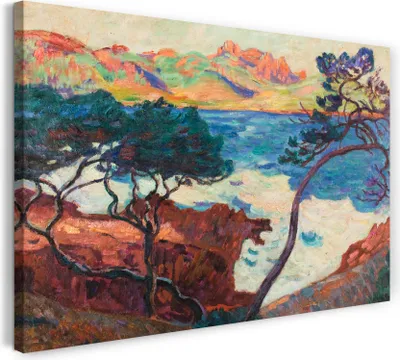 Produktbild von Leinwandbild (100x70cm): Amedeo Modigliani - Agay, echter Holz-Keilrahmen inkl. Aufhänger, handgefertigt in Deutschland