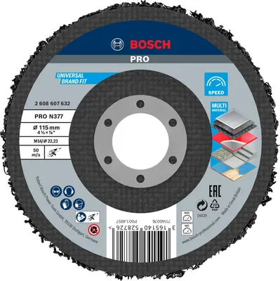 Obrázek produktu pro Čistící kotouč Bosch PRO N377,115 mm,22.23
