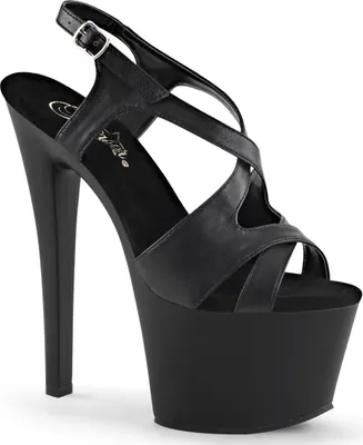 Produktbild von SKY-330 Damen Sandale von Pleaser, Schwarz Matt , EU 41, US 11