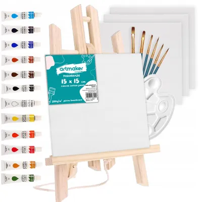 Produktbild von Artmaker Malset für Anfänger mit Staffelei und Farben