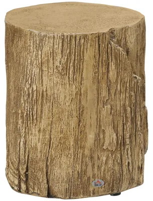 Produktbild von Beistelltisch Baumstumpf-Optik Nivillierfüße 37 cm x 37 cm x 43 cm Beton Braun