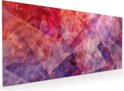 Produktbild von Küchenrückwand Spritzschutz Glas mit Motiv Abstrakte Kunstform 40 x 40 cm