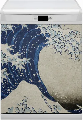 Produktbild von Dekorative Magnetmatte Küche Geschirrspüle 60x70 cm  Magnet für Spülmaschine  - Japanische Kunst