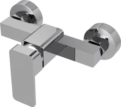 Produktbild von Granitan | VERI - Duscharmatur - Eckiges Design - Chrom - Messing - Keramikkopf