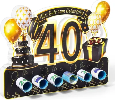 Immagine prodotto di ROADPLUM segno di compleanno 40 ° regalo di legno uomini donne fai da te decorazione partito