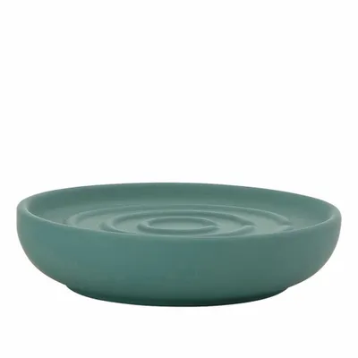 Produktbild von Zone Denmark Seifenschale Nova, Seifenablage, Seifenhalter, Porzellan, Petrol Green, Ø 11 cm, 330158