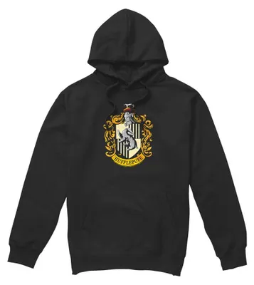 Obrázok produktu pre Harry Potter – Mikina s kapucňou "Hufflepuff" pre pánov/dámy, uni, model TV41203 (veľkosť L), čierna
