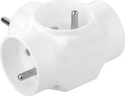 Produktbild von Elgotech R-30 3-fach Schuko-Steckdosenverteiler, weiß