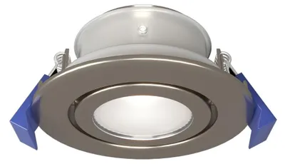 Produktbild von hoftronic LED Einbaustrahler schwenkbar GU10 IP65 rund Edelstahl