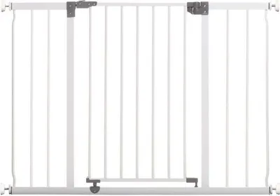 Obrázek produktu pro Dreambaby Liberty Extra široká bezpečnostní zábrana do dveří, 99–105,5 cm, montáž tlakem, bílá