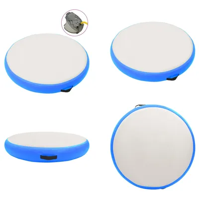 Produktbild von vidaXL Aufblasbares Gymnastik Kissen mit Pumpe 100x100x10 cm PVC Blau - Gymnastikkissen - Gymnastik Kissen - Balancekissen - Balance Kissen