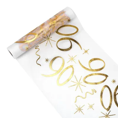 Productafbeelding van Tafelrunners - Rolmateriaal voor tafeldecoratie - 28 cm x 10 m - Goud