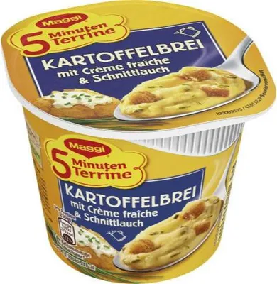 Produktbild von Maggi 5 Minuten Kartoffelbrei Creme Fraiche und Schnittlauch (53g Packung)
