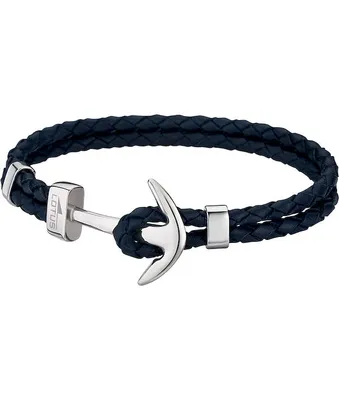 Obrázek produktu pro Lotus Style Náramek kožený LS1832-2/4 Anchor Blue Pánské značkové šperky JLS1832-2-4