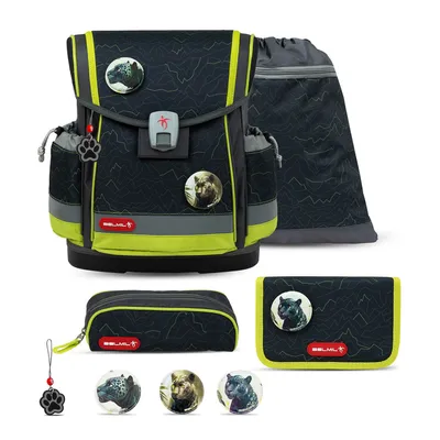 Produktbild von Belmil Classy Plus Schulranzen Set 5-teilig mit Brustgurt - Mountain Lime