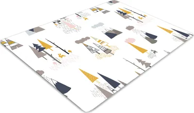 Produktbild von Stuhlunterlage Bürostuhlunterlage 120 cm x 90 cm Bodenmatte Bürostuhlunterlage - Gezogene Bäume