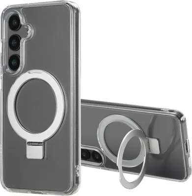 Image de Accezz Ring Stand Backcover avec MagSafe pour le Samsung Galaxy S24 - Transparent
