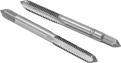 Obrázok produktu pre 2 diely/sada Metrický strojový závitník Rýchlorezná oceľ 3 rovné drážky Závitník M6x1