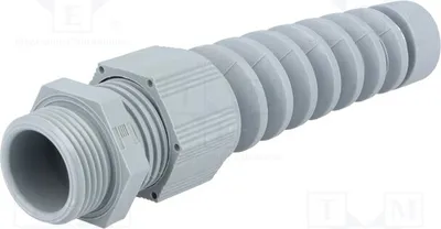 Produktbild von 1x Kabelverschraubung IP68 HT-K PG13 RAL7001 n  mit Knickschutz 1,5