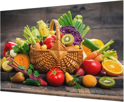 Zdjęcie produktu dla Tapeta ścienna – tapeta dekoracyjna do salonu – folia tapetowa do dekoracji ścian – 312 x 219 cm – Owocowa obfitość