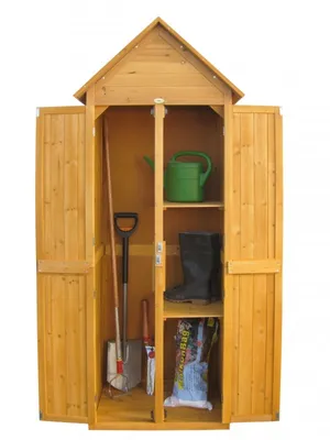 Produktbild von Geräteschrank / Gartenschrank Habau Spitzdach 79x60x210cm